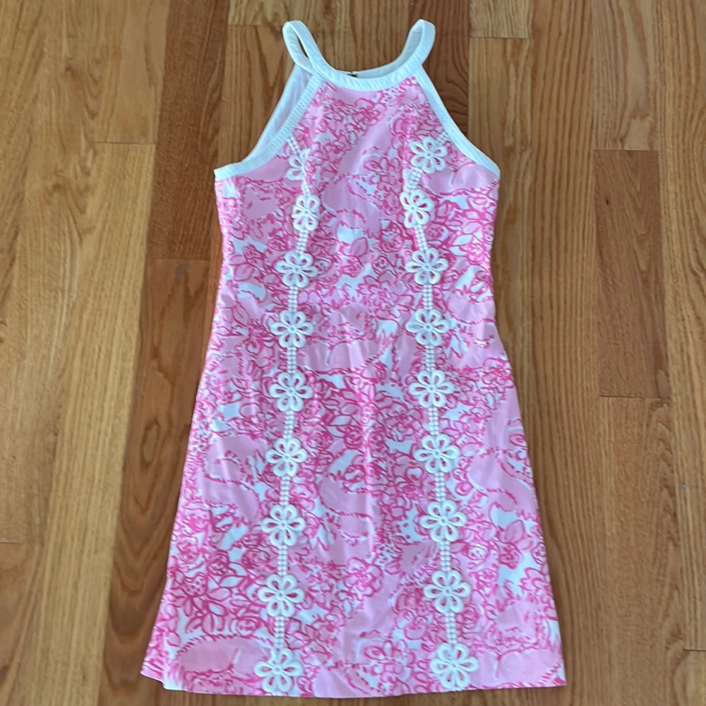 Lilly Pulitzer pink and white excellent condition size 0 flower pattern